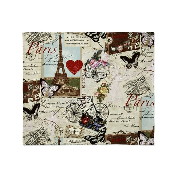 CafePress - Paris Memories Throw Blanket - Soft Fleece Throw Blanket, 50"x60" for All Ages