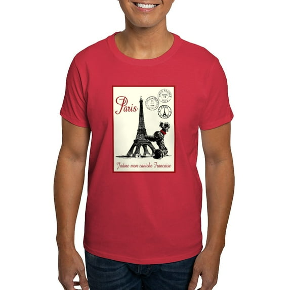CafePress - Paris Poodle T Shirt - Men's Classic Graphic Cotton T-Shirt