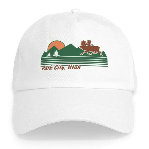 CafePress - Park City Utah Cap - Adjustable 100% Brushed Unisex Casual Cotton Baseball Cap, Beige, 1