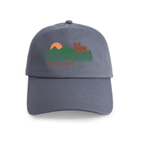 CafePress - Park City Utah Cap - Adjustable 100% Brushed Unisex Casual Cotton Baseball Cap, Beige, 1