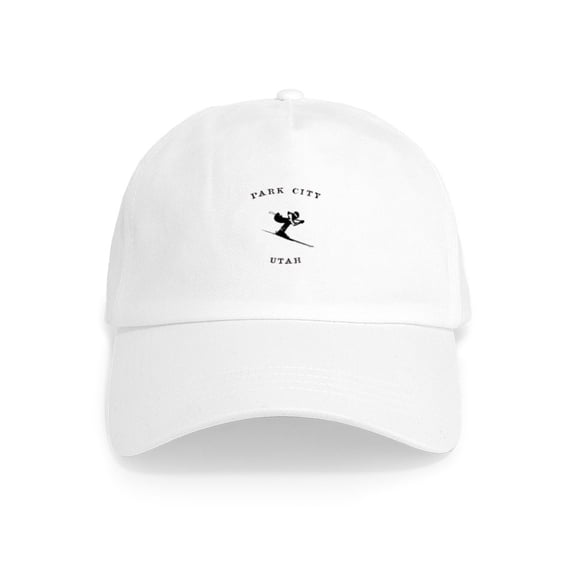 CafePress - Park City Utah Ski - Adjustable 100% Brushed Unisex Casual Cotton Baseball Cap, Beige, 1