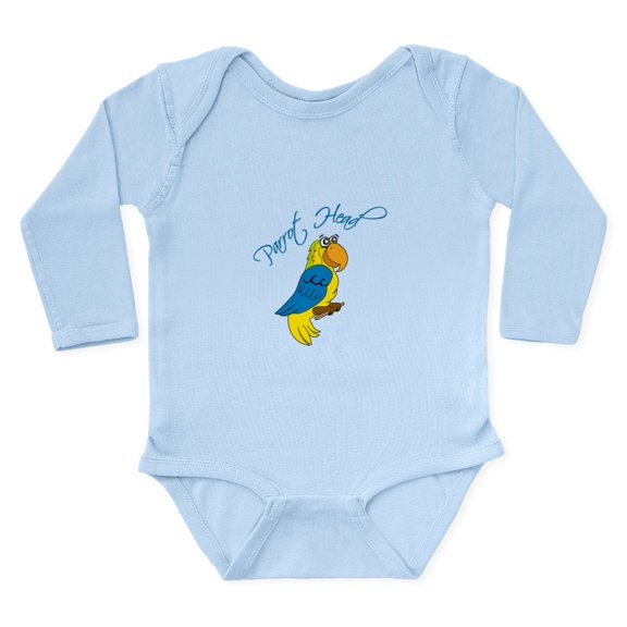 CafePress - Parrot Head Body Suit - Long Sleeve Cotton Baby Bodysuit
