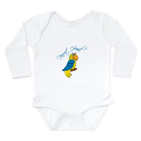 CafePress - Parrot Head Body Suit - Long Sleeve Cotton Baby Bodysuit