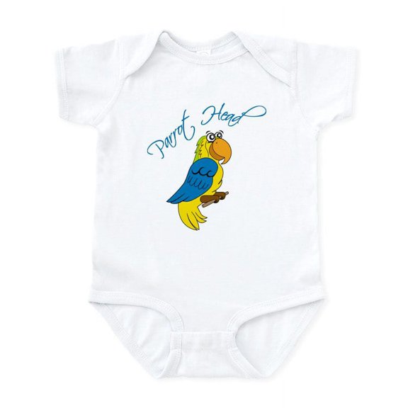 CafePress - Parrot Head Infant Bodysuit - Baby Light Bodysuit, Size Newborn - 24 Months
