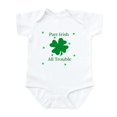 thumbnail image 1 of CafePress - Part Irish All Trouble Infant Bodysuit - Baby Light Bodysuit, Size Newborn - 24 Months, 1 of 4