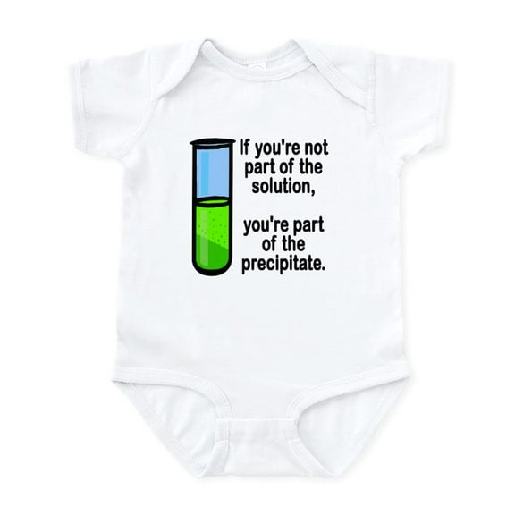 CafePress - Part Of The Solution... Infant Bodysuit - Baby Light Bodysuit, Size Newborn - 24 Months