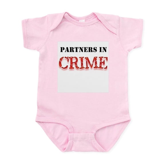 CafePress - Partners In Crime Infant Creeper - Baby Light Bodysuit, Size Newborn - 24 Months
