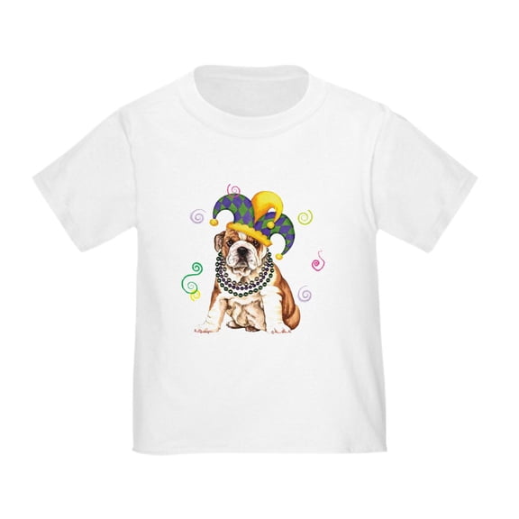 CafePress - Party Bulldog Toddler T Shirt - Cute Toddler T-Shirt, 100% Cotton