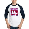 thumbnail image 1 of CafePress - Party Like Its 1776 Baseball Jersey - Cotton Baseball Jersey, 3/4 Raglan Sleeve Shirt, 1 of 4