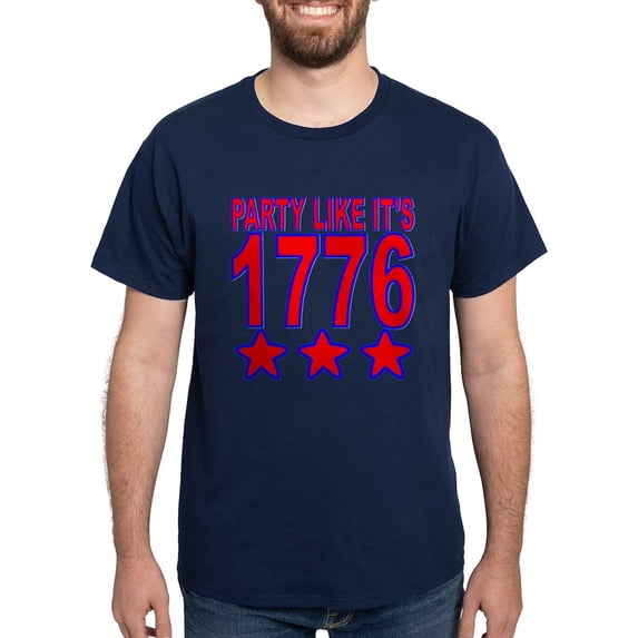 CafePress - Party Like Its 1776 T Shirt - Men's Classic Graphic Cotton T-Shirt