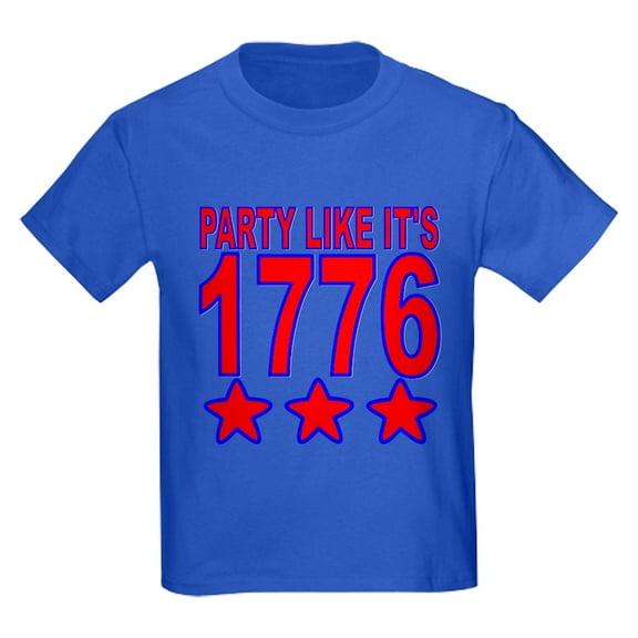 CafePress - Party Like Its 1776 T Shirt - Dark T-Shirt Kids XS-XL