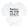 thumbnail image 1 of CafePress - Party My Crib Body Suit - Long Sleeve Cotton Baby Bodysuit, 1 of 4