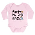 thumbnail image 1 of CafePress - Party My Crib Body Suit - Long Sleeve Cotton Baby Bodysuit, 1 of 4