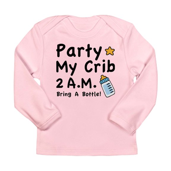CafePress - Party My Crib Long Sleeve T Shirt - Long Sleeve Infant T-Shirt