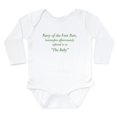 thumbnail image 1 of CafePress - Party Of The First Part Body Suit - Long Sleeve Cotton Baby Bodysuit, 1 of 4
