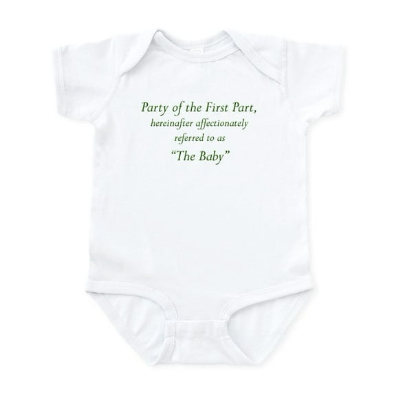 CafePress - Party Of The First Part Infant Bodysuit - Baby Light Bodysuit, Size Newborn - 24 Months