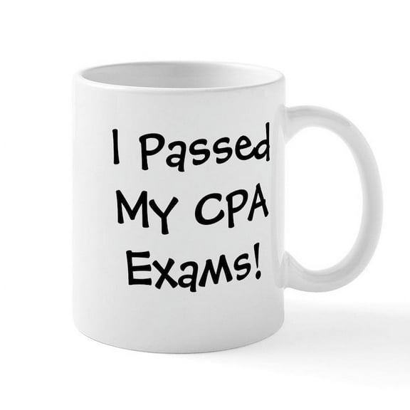 CafePress - Passed CPA Exams Success Celebration Mug - 11 oz Ceramic Mug - Novelty Coffee Tea Cup