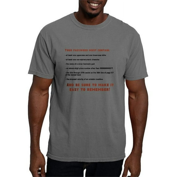 CafePress - Password T Shirt - Mens Comfort Colors Shirt