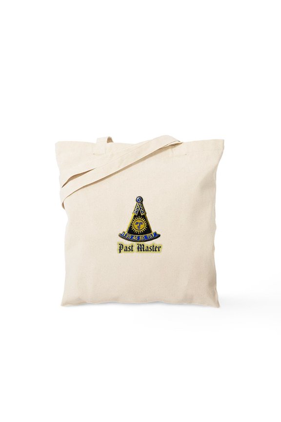 - Past Master F & A M Tote Bag - Unisex Canvas Tote Bag, Beige, 1-Piece