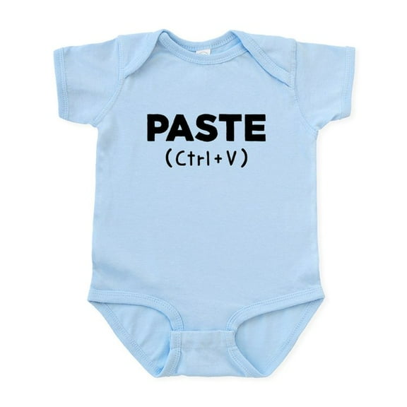 CafePress - Paste (Ctrl+V) Baby Body Suit - Baby Light Bodysuit, Size Newborn - 24 Months