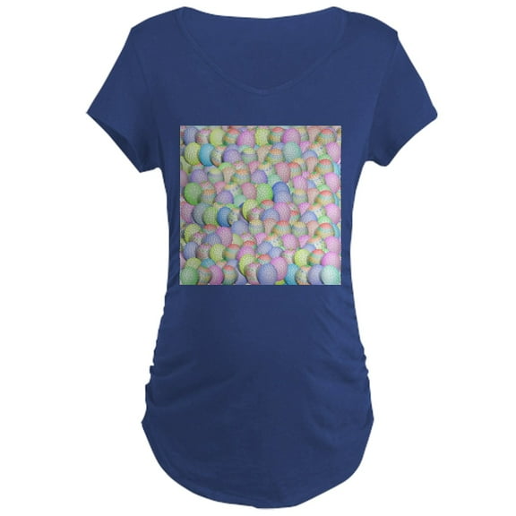 CafePress - Pastel Colored Easter Eggs Maternity T Shirt - Maternity Dark T-Shirt