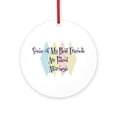 thumbnail image 1 of CafePress - Patent Attorneys Friends -  Round Wood Ornament 4", 1 of 2