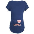 thumbnail image 1 of CafePress - Patriotic Funny Face Maternity T Shirt - Maternity Dark T-Shirt, 1 of 3