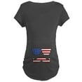 thumbnail image 1 of CafePress - Patriotic Funny Face Maternity T Shirt - Maternity Dark T-Shirt, 1 of 3