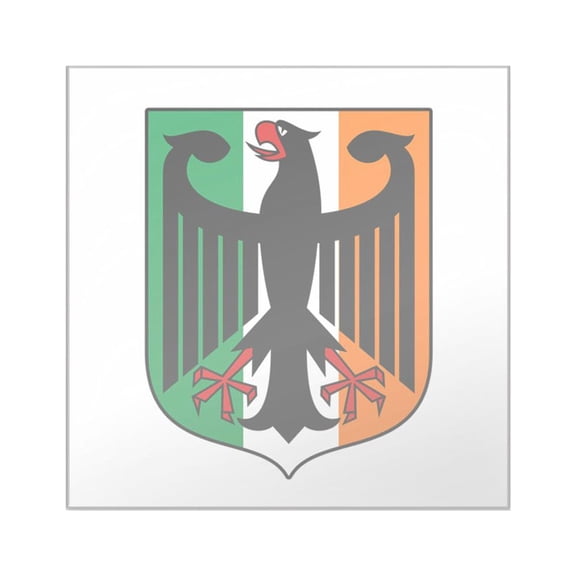 CafePress - Patriotic German Irish Heritage Sticker - Square Sticker 3" x 3"