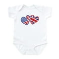 thumbnail image 1 of CafePress - Patriotic Peace Sign And USA Flag Infant Bodysuit - Baby Light Bodysuit, Size Newborn - 24 Months, 1 of 4
