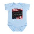 thumbnail image 1 of CafePress - Patriotic Quote. Evil Is Powerless If Th Body Suit - Baby Light Bodysuit, Size Newborn - 24 Months, 1 of 4