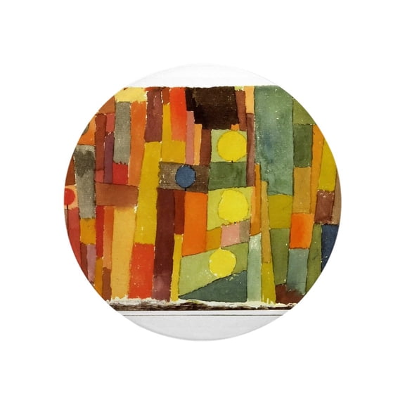 CafePress - Paul Klee In The Style Of Kairouan Magnets - 2.25" Round Magnet, Refrigerator Magnet, Button Magnet Style