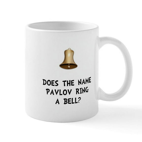 CafePress - Pavlov Ring Bell Mug - 11 oz Ceramic Mug - Novelty Coffee Tea Cup