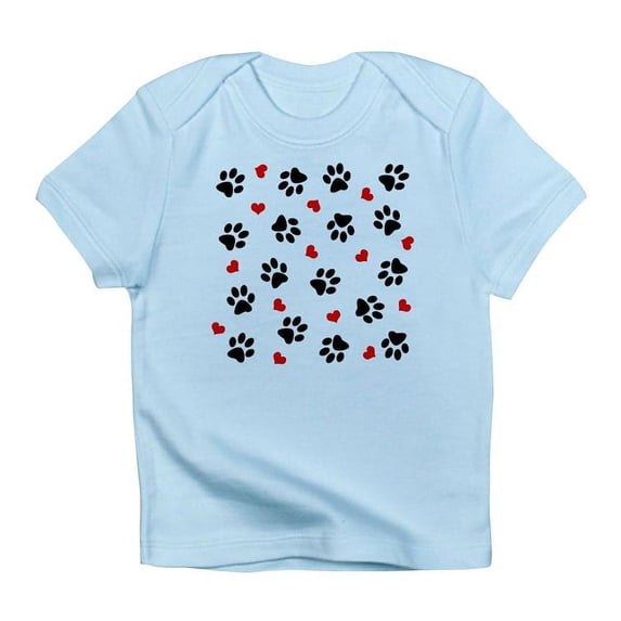 CafePress - Paw Prints And Hearts T Shirt - Infant T-Shirt