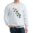 thumbnail image 1 of CafePress - Paw Prints Sweatshirt - Crew Neck Sweatshirt, 1 of 4