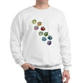 thumbnail image 1 of CafePress - Paw Prints Sweatshirt - Crew Neck Sweatshirt, 1 of 4