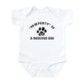 thumbnail image 1 of CafePress - Pawperty Of A Rescued Dog Infant Bodysuit - Baby Light Bodysuit, Size Newborn - 24 Months, 1 of 4