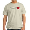 thumbnail image 1 of CafePress - Pawprint Hearts Light T Shirt - Men's Classic Graphic T-Shirt, 1 of 4