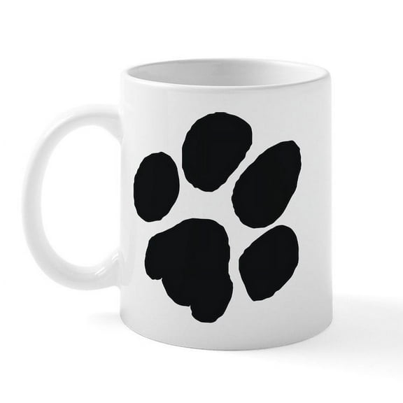 CafePress - Pawprint Mug - 11 oz Ceramic Mug - Novelty Coffee Tea Cup