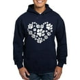thumbnail image 1 of CafePress - Paws Heart Hoodie (Dark) - Pullover Hoodie, Classic, Comfortable Hooded Sweatshirt, 1 of 4