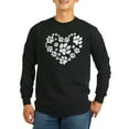thumbnail image 1 of CafePress - Paws Heart Long Sleeve Dark T Shirt - Long Sleeve Dark T-Shirt, 1 of 4