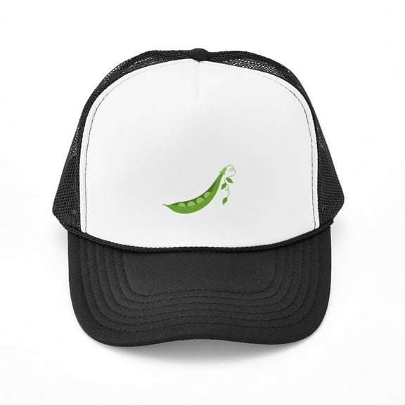 CafePress - Pea Pod - Adjustable Unisex Printed Trucker Hat with Mesh Back