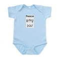 thumbnail image 1 of CafePress - Peace English, Hebrew, Arab Infant Bodysuit - Baby Light Bodysuit, Size Newborn - 24 Months, 1 of 4