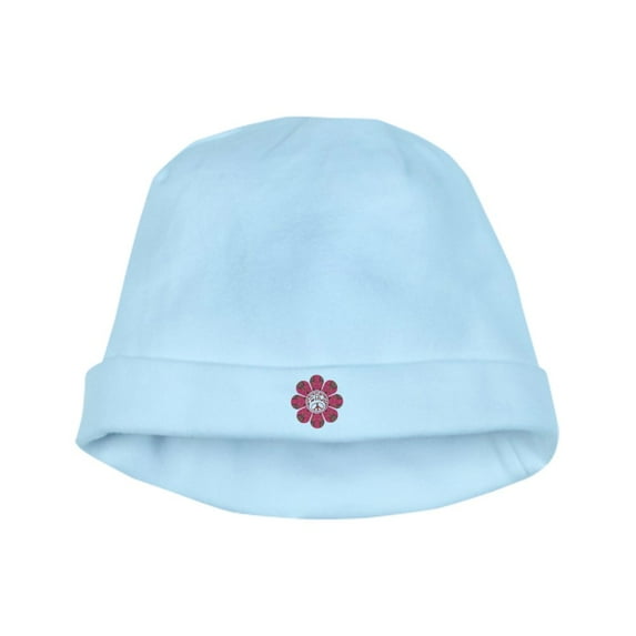 CafePress - Peace Flower Affection - Baby Hat