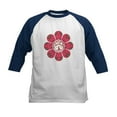 thumbnail image 1 of CafePress - Peace Flower Affection Kids Baseball Jersey - Kids Cotton Baseball Jersey, 3/4 Sleeve Shirt, 1 of 4