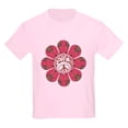 thumbnail image 1 of CafePress - Peace Flower Affection Kids Light T Shirt - Light T-Shirt Kids XS-XL, 1 of 4
