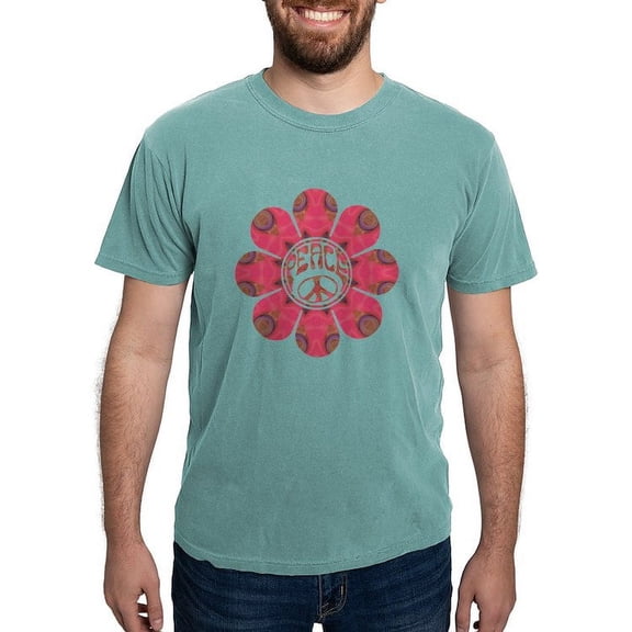 CafePress - Peace Flower Affection Mens Comfort Colors® Shir - Mens Comfort Colors Shirt