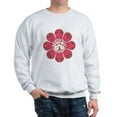 thumbnail image 1 of CafePress - Peace Flower Affection Sweatshirt - Crew Neck Sweatshirt, 1 of 4