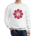 thumbnail image 1 of CafePress - Peace Flower Affection Sweatshirt - Crew Neck Sweatshirt, 1 of 4