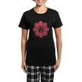 thumbnail image 1 of CafePress - Peace Flower Affection Women's Dark Pajamas - Women's Short Sleeve Print T-Shirt and Pants Dark Cotton Pajama Set, 1 of 7